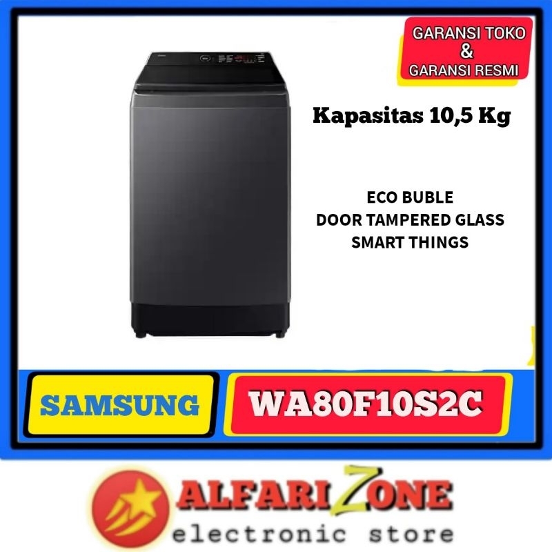 SAMSUNG WA80F10S2CSE Mesin Cuci 1 Tabung 10,5 Kg Samsung WA80F10S2C Mesin cuci 10,5Kg mesin Cuci 10 