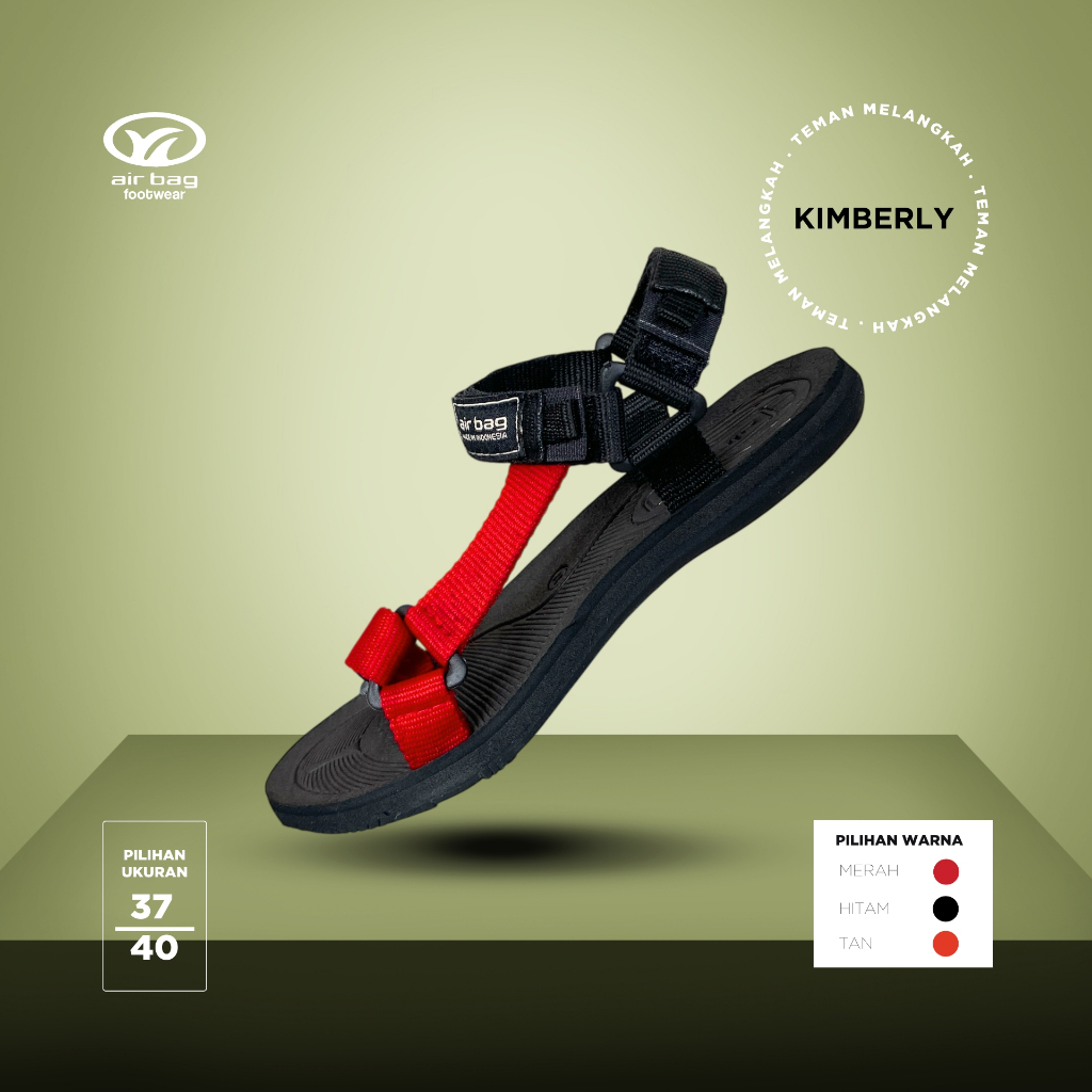 KIMBERLY Airbag Footwear - Sandal Gunung Wanita Sandal Hiking Sandal Outdoor Travelling Original