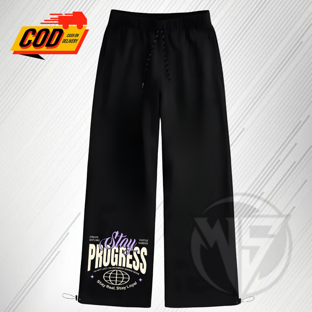 Celana Pria Panjang Hitam Korea Style Original Loose Straight Oversize Celana Basic Casual