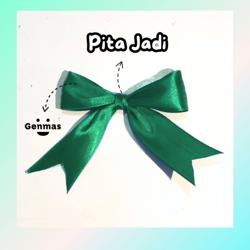 

Pita Jadi Satin / 2,5 cm / pita souvenir / pita jadi 100pcs