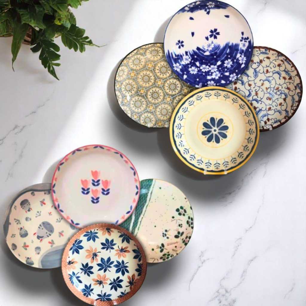 Piring Makan Model Omega 9inch / piring keramik 23cm / piring makan keramik 9inch