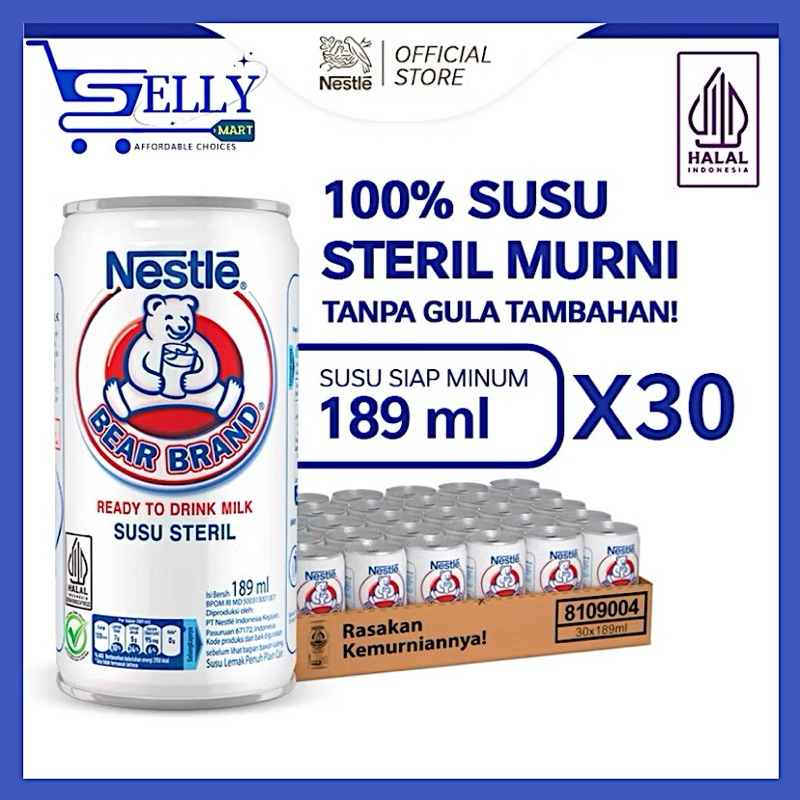 

BEAR BRAND SUSU STERIL 189ML ISI 30 PCS (DUS)