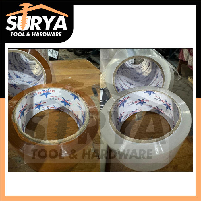 

isolasi bening/coklat sevenstar 2 inch x 80 yard