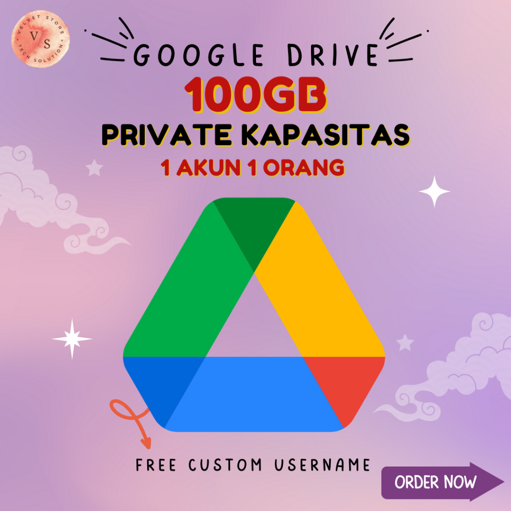 [PRIVATE KAPASITAS] Google Drive Unlimited Max 100GB Bonus Google Photos dan Google Meet Bergaransi
