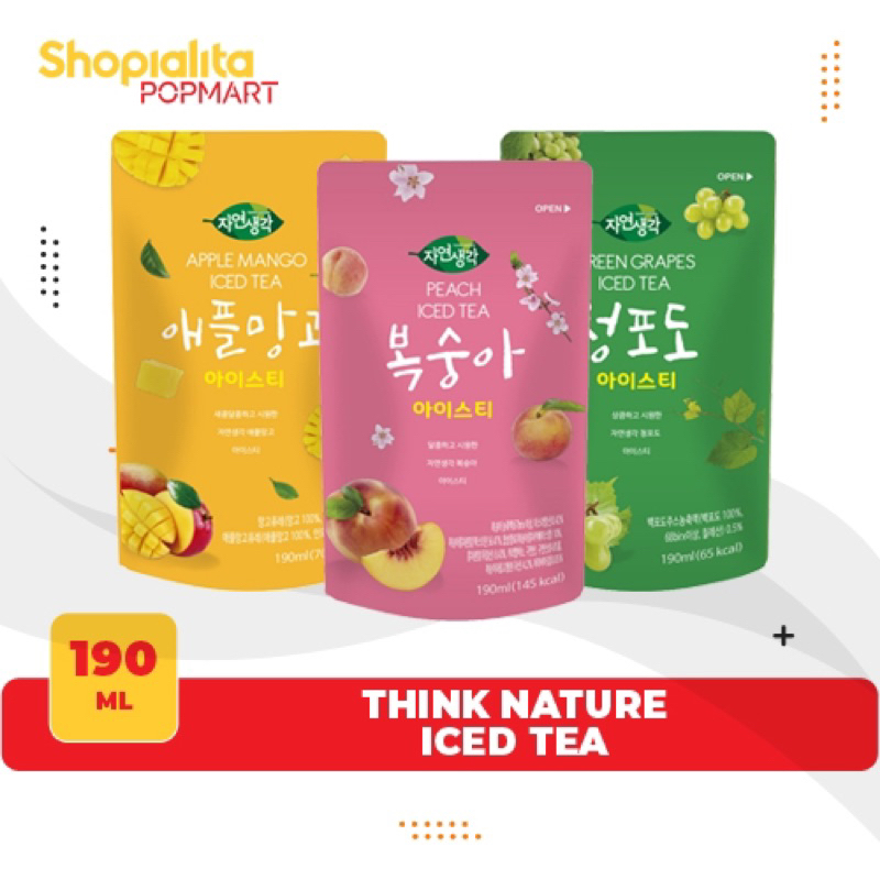 

THINK NATURE Iced Tea - Minuman Teh Korea Rasa Buah 190ml