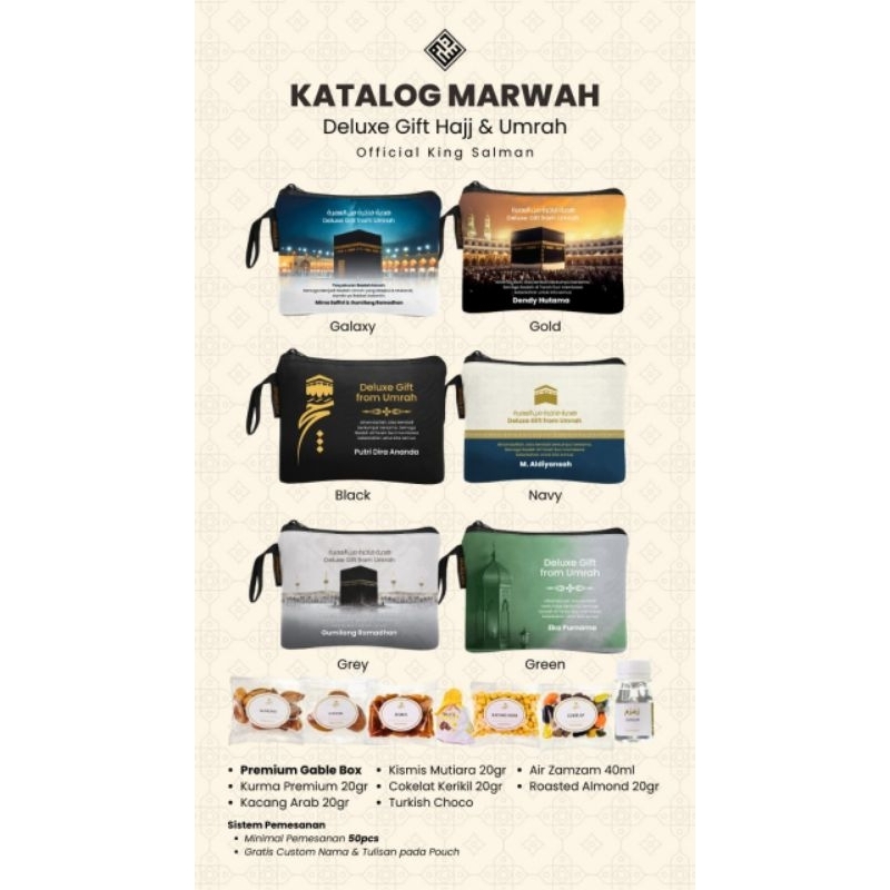 

Marwah Series,Oleh oleh Haji & umroh, Deluxe Gift Haji & Umroh King Salman