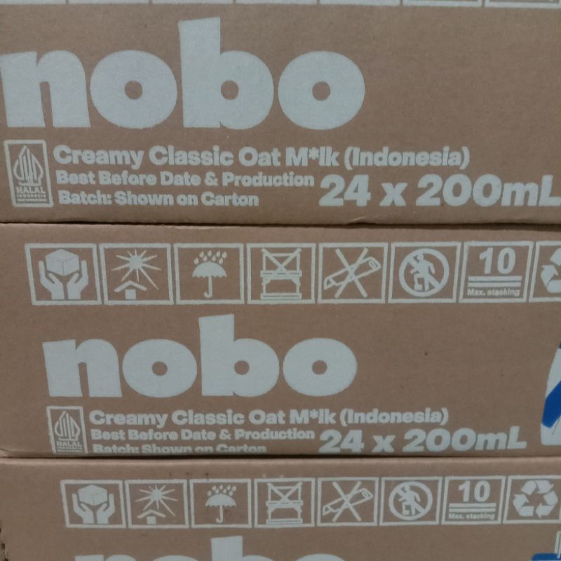 

Susu Nobo Creamy Classic Oat Milk 200ML isi 24 pcs / 1 karton kardus