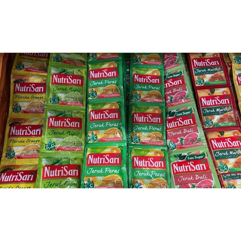 

NutriSari Minuman Serbuk Aneka Rasa | 1 Renteng Isi 10 Sachet | Minuman Segar Instan