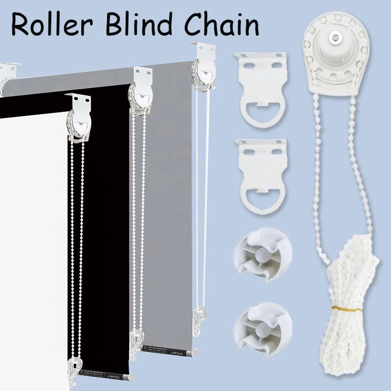 28/38mm Rroller Blind Head Blind Roller Jendela Bead Chain +Bracket Roller Blind Roller Blind Chain 