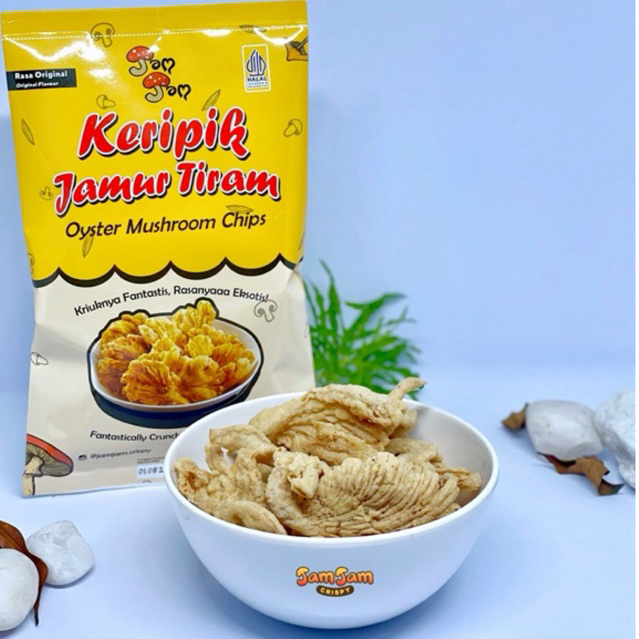 

Jamur Crispy - Keripik Jamur Tiram Crispy 50g (JamJam Crispy)