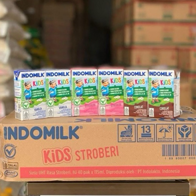 

SUSU INDOMILK KIDS KOTAK 115 ML 1 KARTON ISI 40 PCS