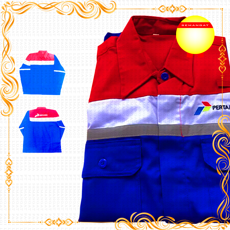 Wearpack Coverall American Drill Kerja Seragam Kerja Pertamina Setelan (Atasan)