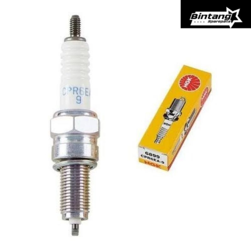 Busi CPR6EA9 NGK BEAT SCOPPY BEAT KARBU Spacy Vario Karisma Supra X 125 & Jupiter Busi Original