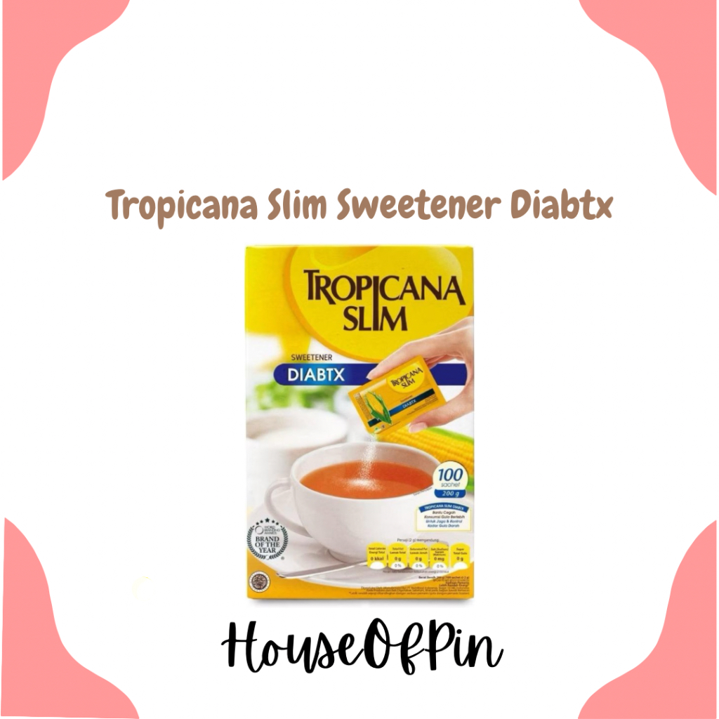 

Tropicana Slim Sweetener Diabetx 100 Sachet