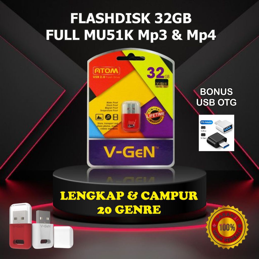 FLASHDISK V-GEN 32GB FULL MU*51K 20 G3NR3