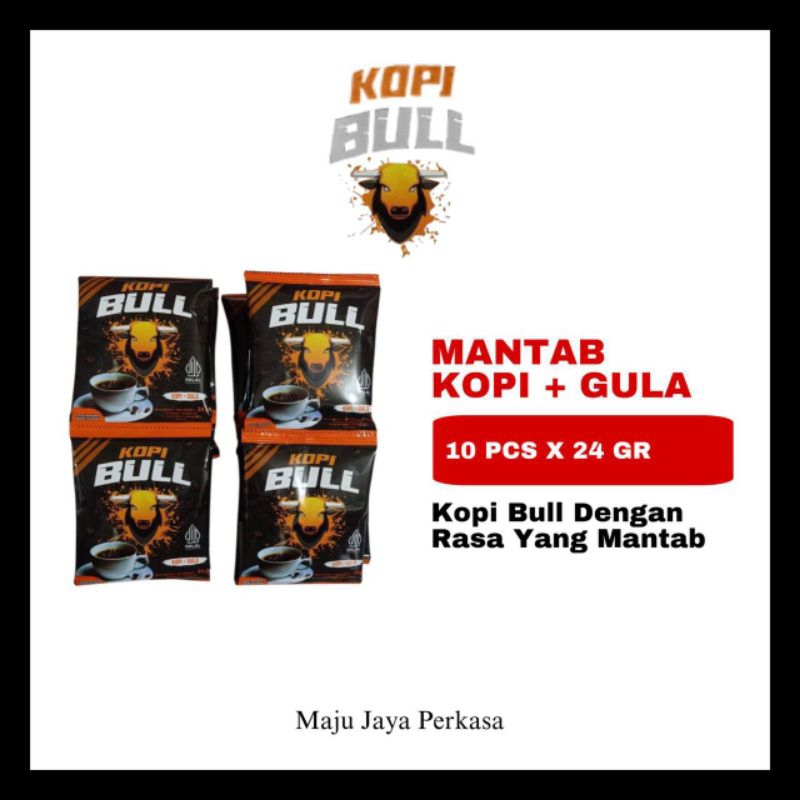 

Termurah kopi bull 2in1/kopi+gula 24gr/rentengan/sachet