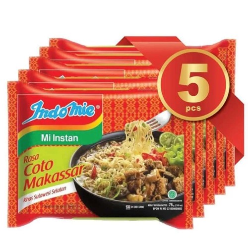 

INDOMIE COTO MAKASAR KHAS MAKASSAR ISI 5 PCS