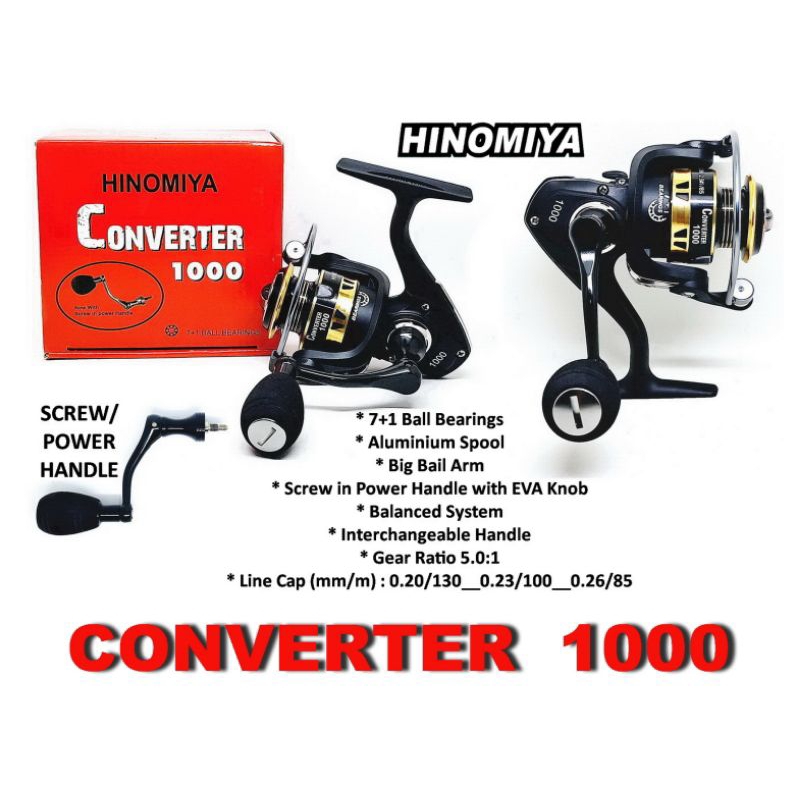 Reel Pancing Spinning Hinomiya CONVERTER