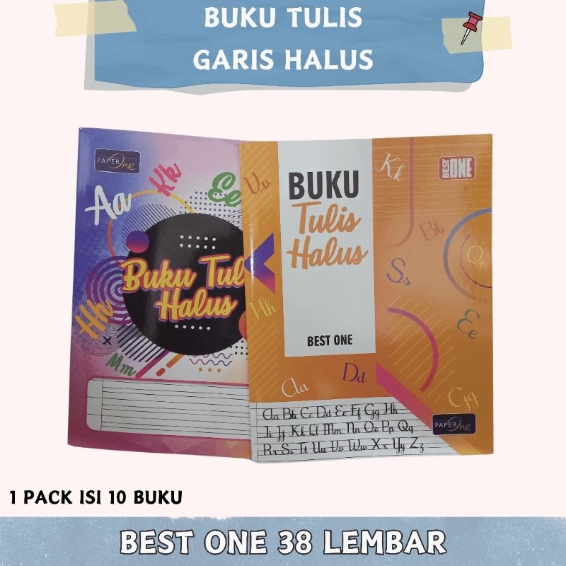 

( 10 Pcs ) Best One - Buku Tulis Halus Garis 38 Lembar