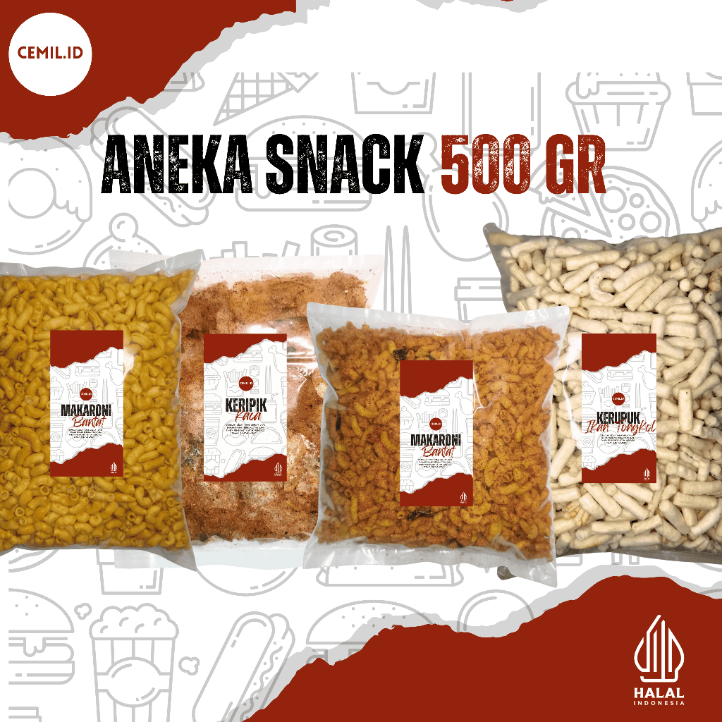 

Cemil.id - Aneka Snack Cemilan 500 Gram Grosir Murah Lezat Pedas Asin