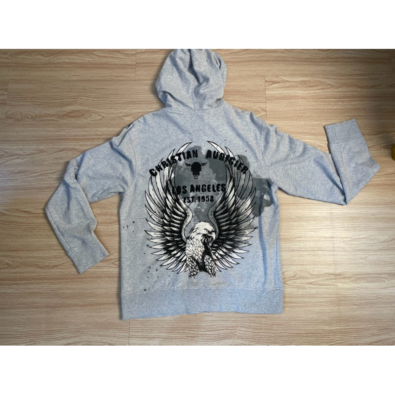hoodie zipper merk christian audigier