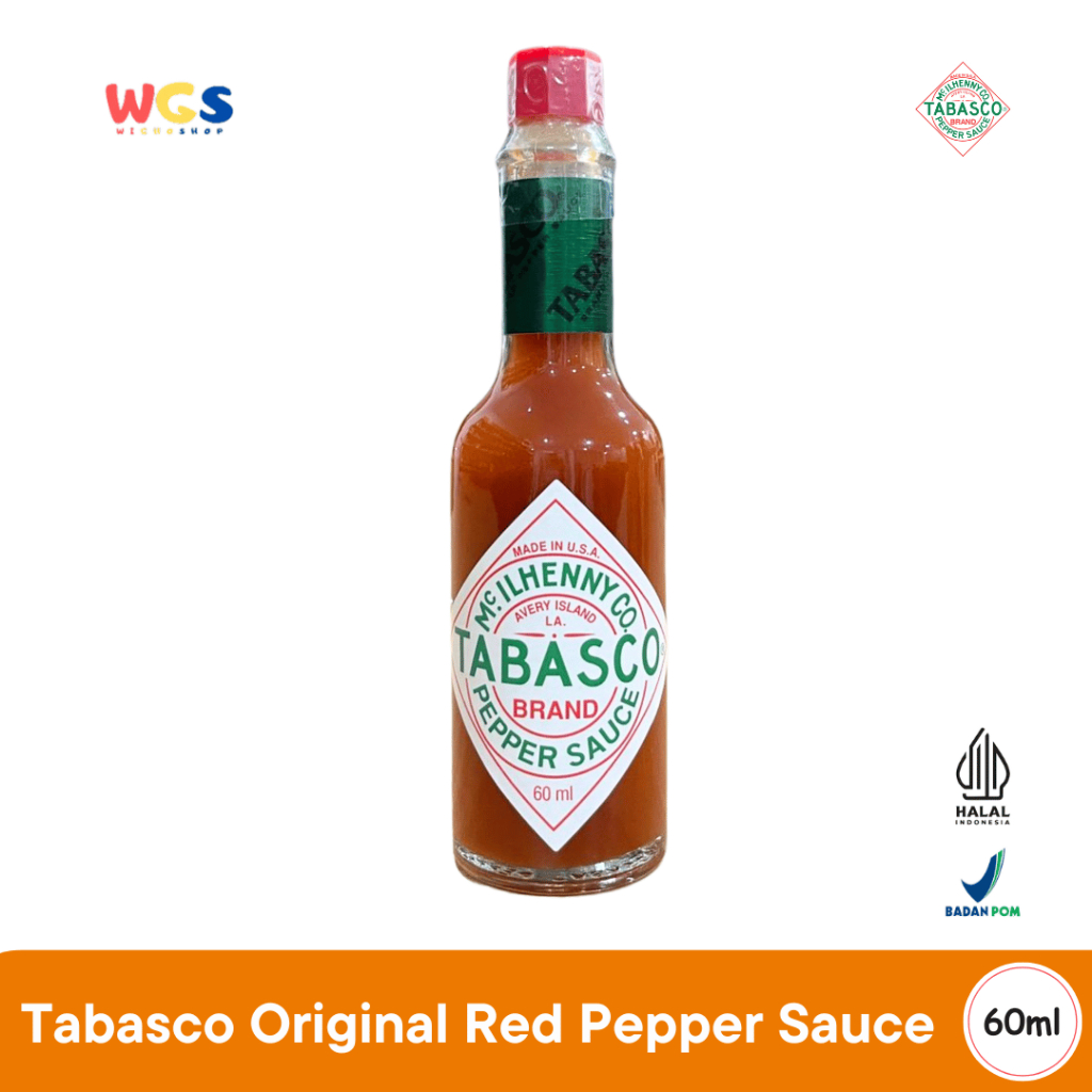 

Tabasco Original Red Pepper Sauce 60ml - Saus Cabe Asli Amerika Pedas Klasik