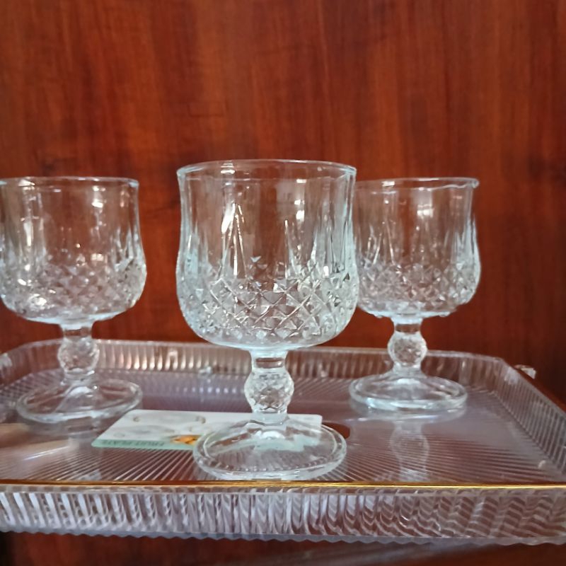 gelas minum gelas kaca ½ lusin