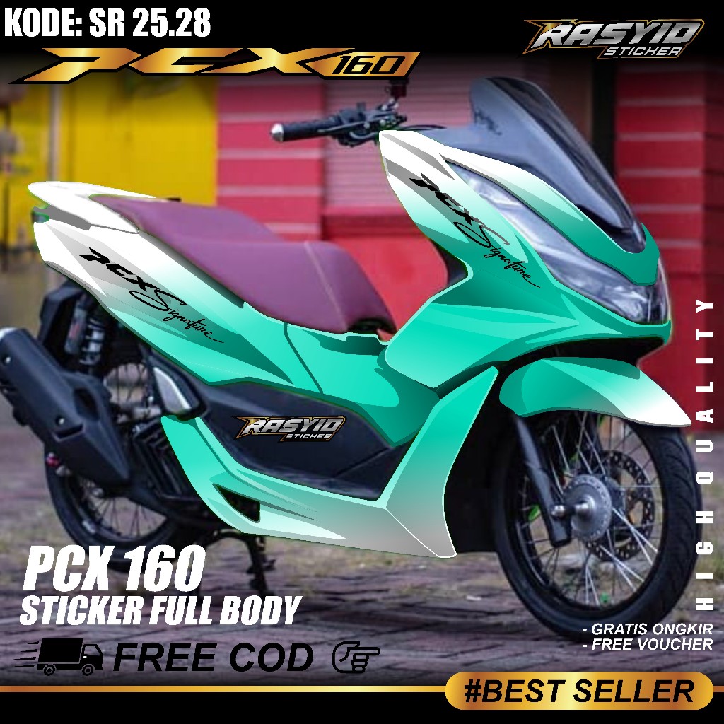 COD Sticker Decal Full Body Honda PCX Cbs Abs 160 Tahun 2021 2022 2023 2024 Sticker Full Body PCX 16