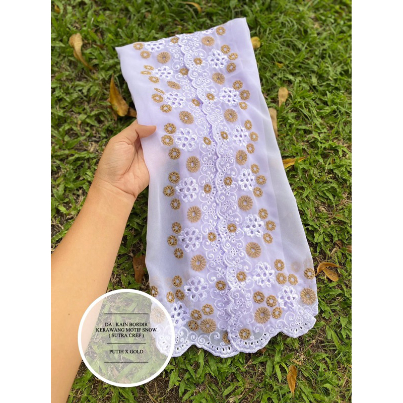 kain bordir leher lipat terbaru terlaris termurah kain bordir juwita kain bordir putih