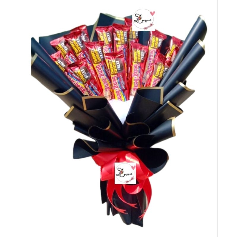 

Buket Snack Beng Beng - Warna Hitam Hadiah Wisuda Ulang Tahun Graduation Murah