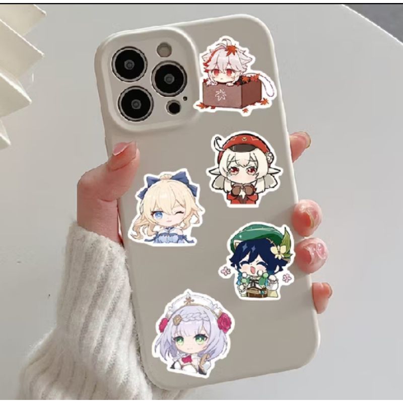 

stiker kartun aesthetic stiker genshin impact