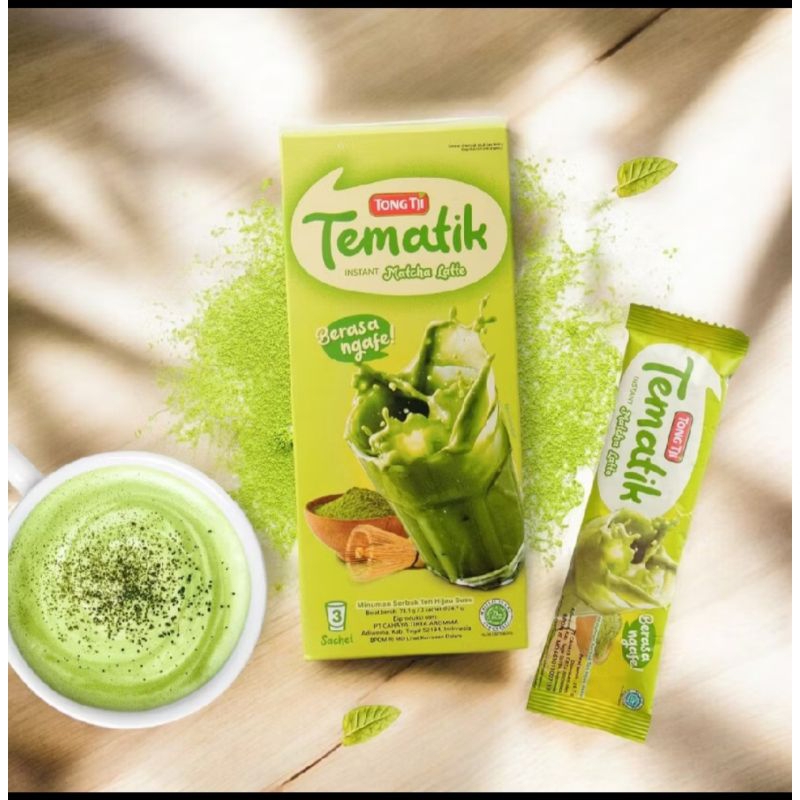 

Tong Tji Tematik Matcha Latte Instant Tinggal Seduh 3 sachet