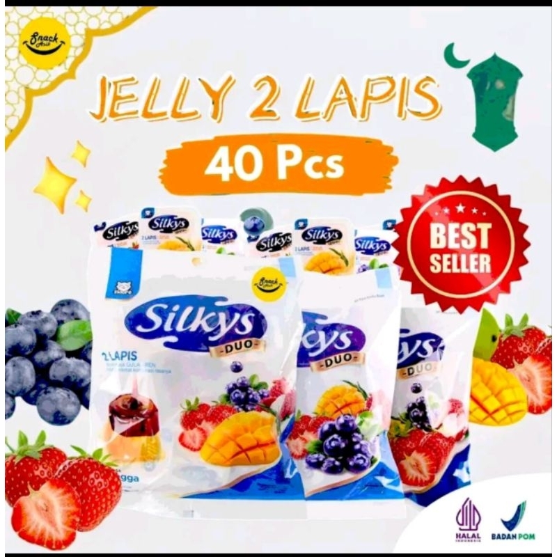 

40pcs silkys puding 2 lapis