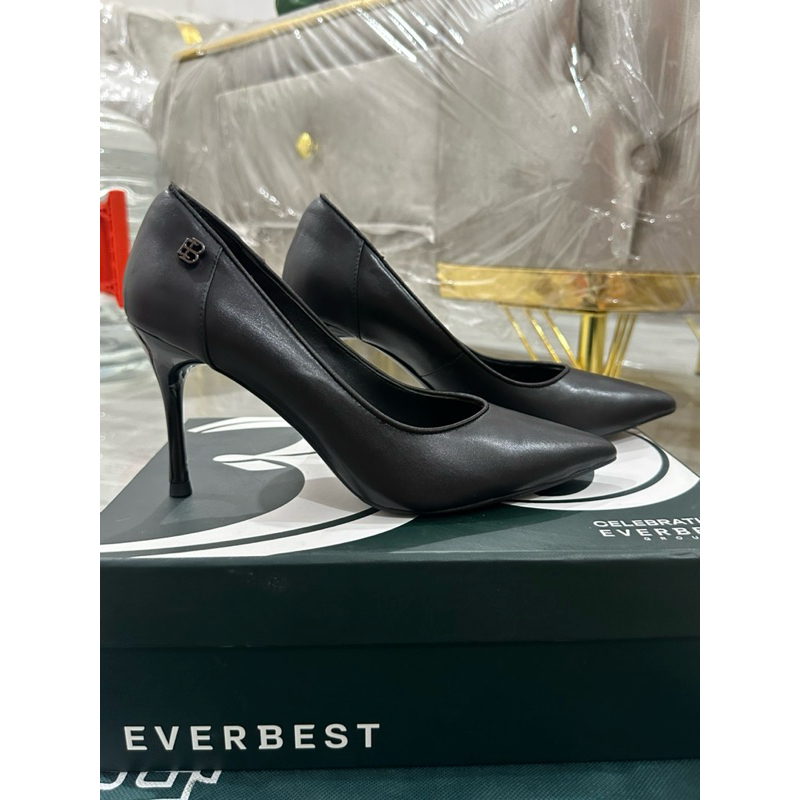 PRELOVED EVERBEST HOPE HEELS SEPATU KANTOR HITAM