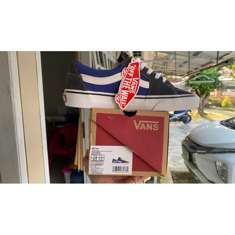 vans sk8 low charcoal blue bnib navya