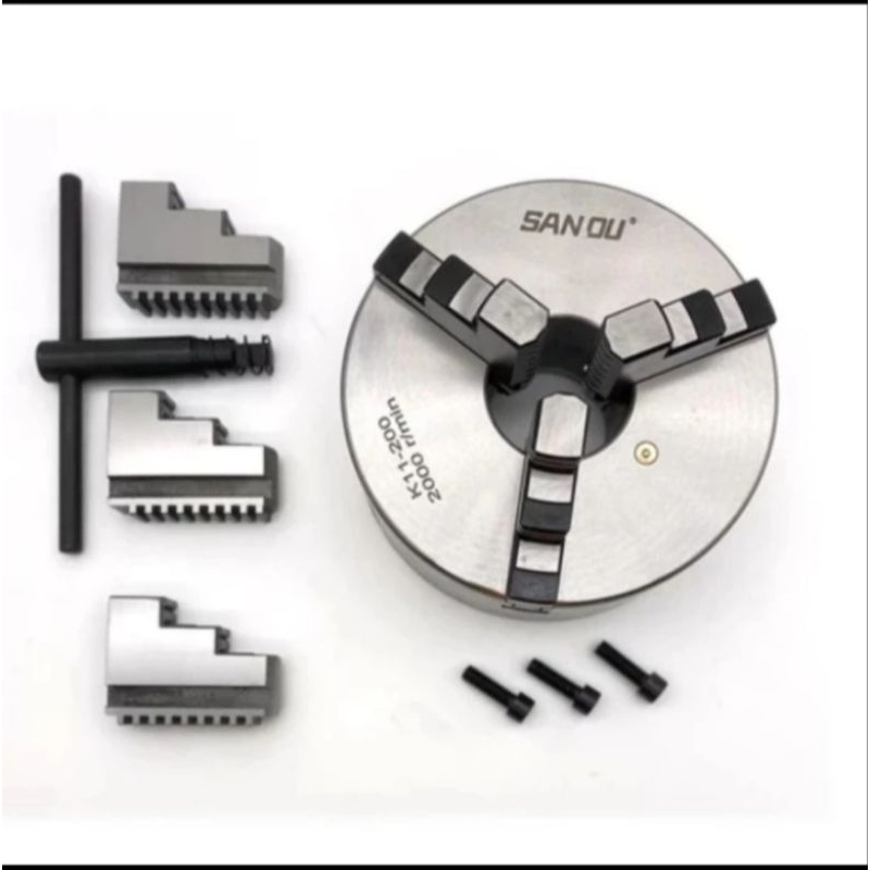 Claw bubut 8" 3 jaw San ou-chuck bubut