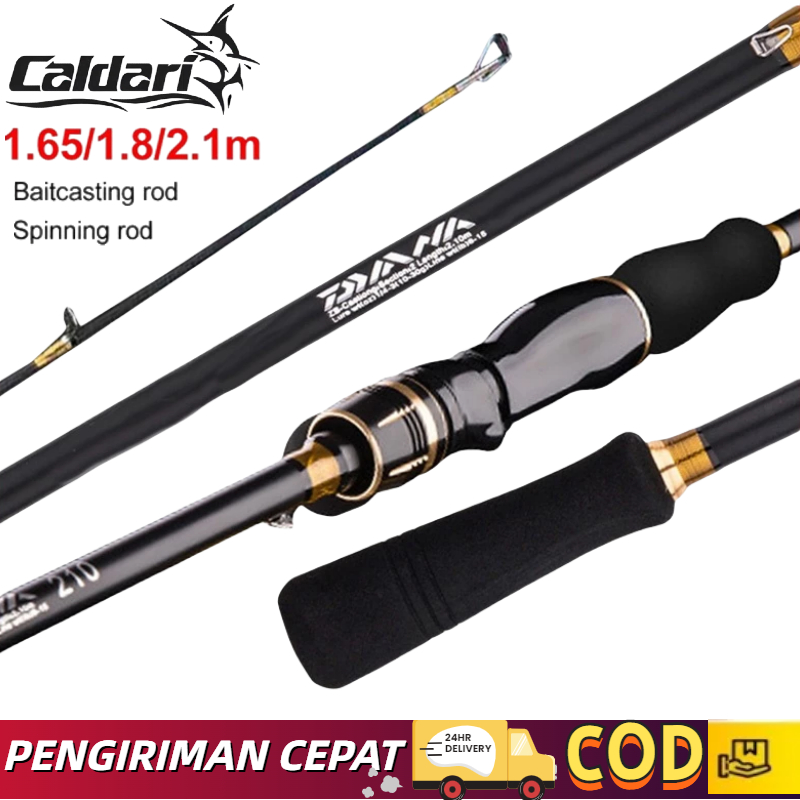 2024 DAIWA Ultralight Baitcasting Rod - Carbon Lure M Power, Shrimp/Spinning Rod