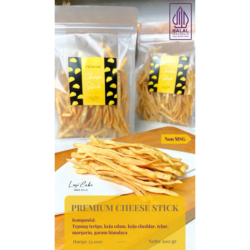

Cheese Stick Keju Edam Premium by Lusi Cake 200gr