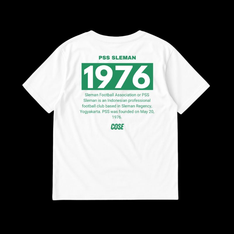 Kaos T-shirt PSS SLEMAN 1976 | Pss Sleman | 1976 | Free Sticker | Free Poster
