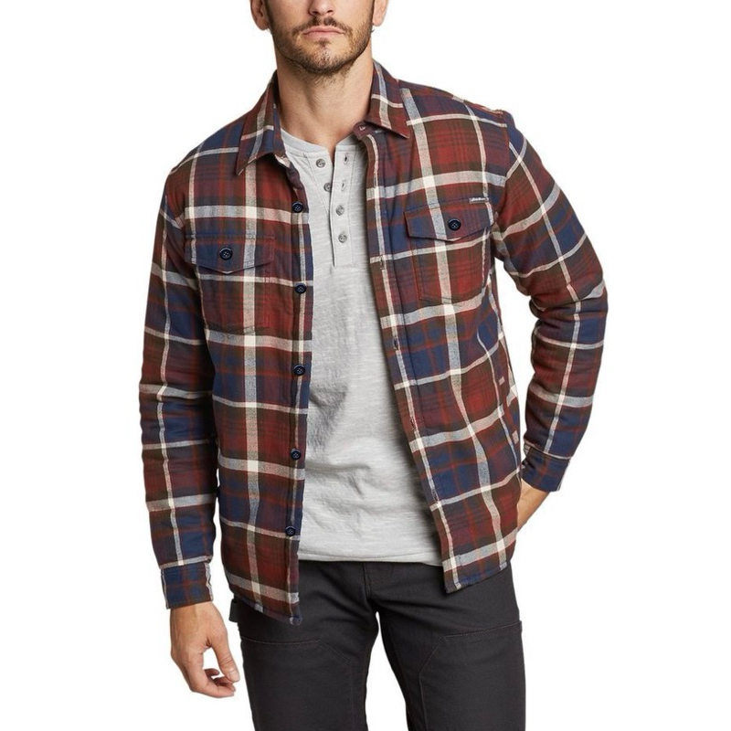 JACKET EDDIE BAUER FLANEL PUFFER