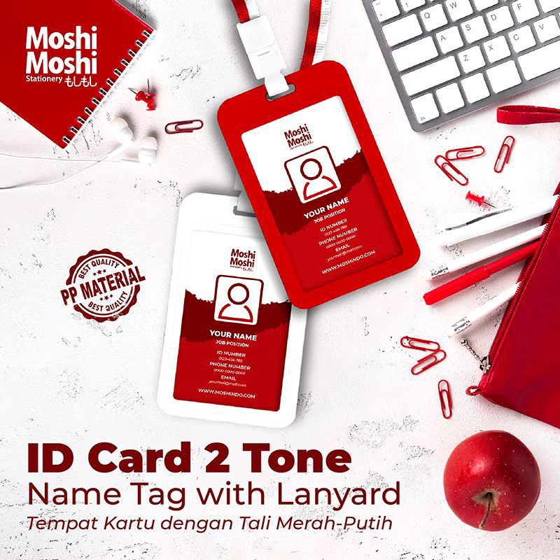 

ID Card Holder MERAH PUTIH 1pcs