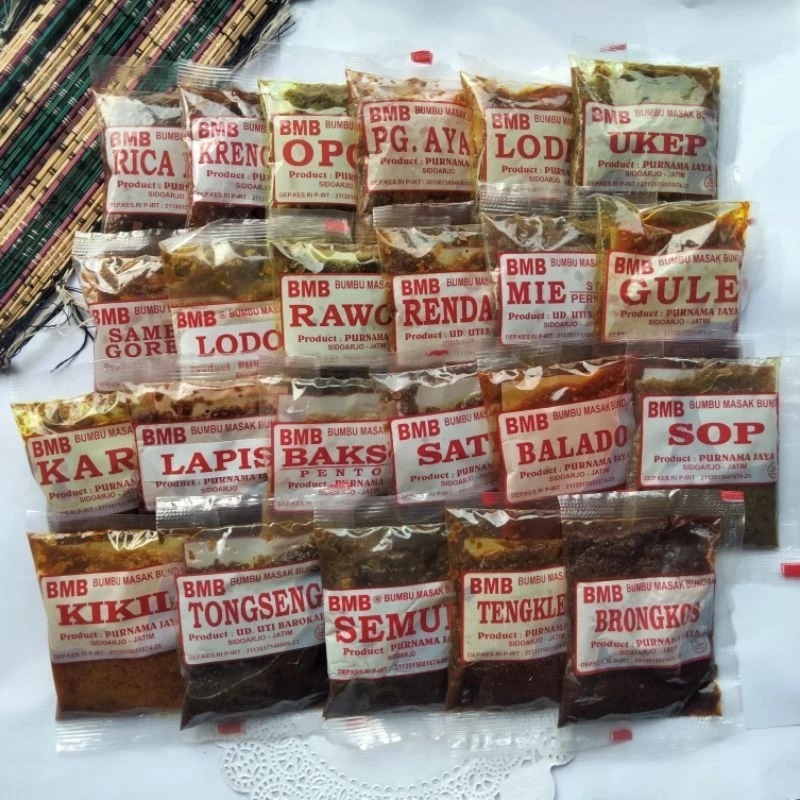 Bumbu Masak Bunda Instan Mie Sop Perkedel Soto Ayam Gule Rica Rica Tongseng Nasi Goreng Bakso Opor K