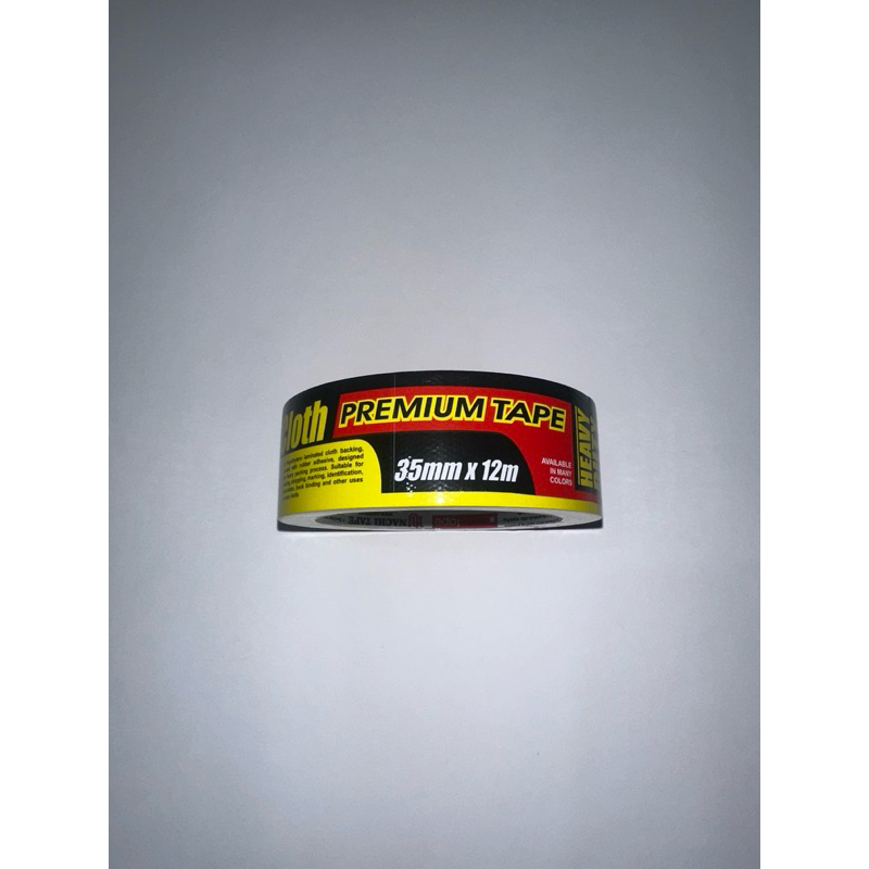

NACHI - Cloth Premium Tape 35mm x 12M - Lakban Kain Hitam 1.5 inch