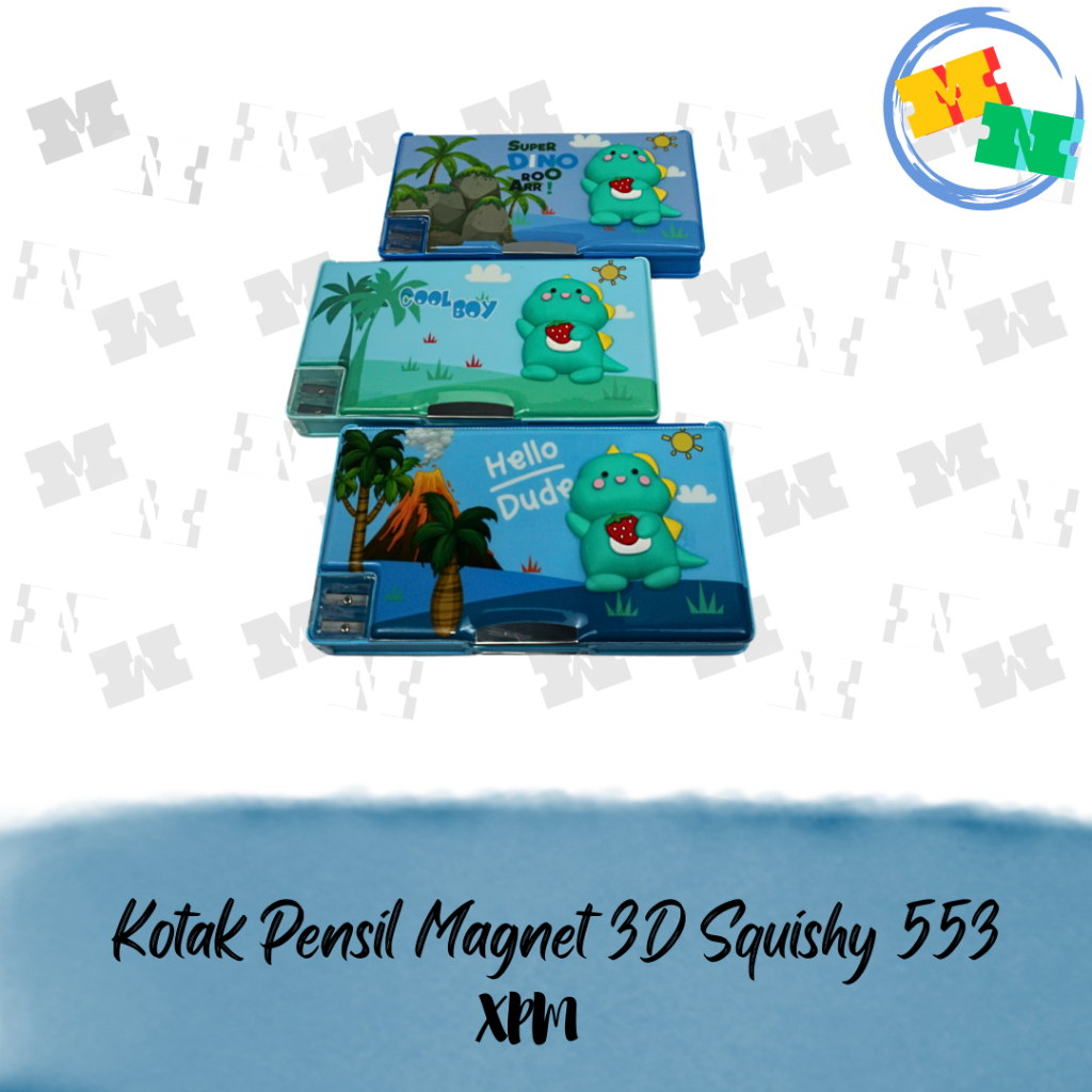 

XPM Kotak Pensil Magnet XPM-553 3D Squishy Dino