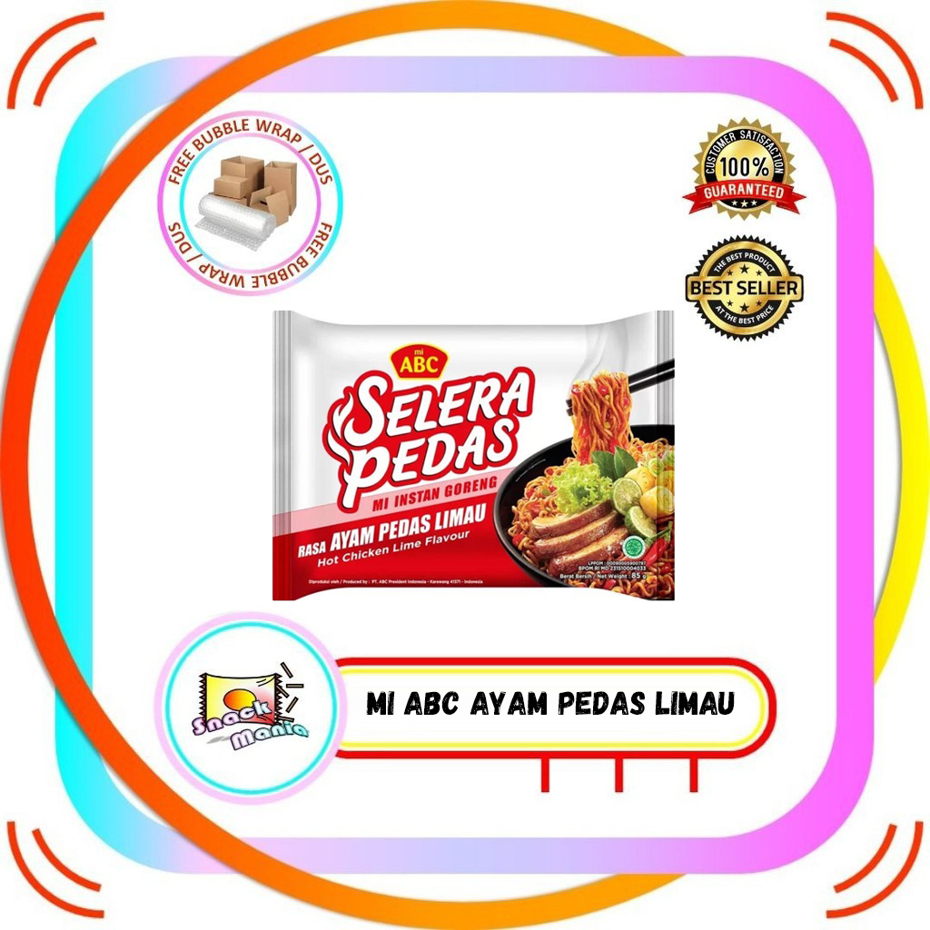 

ABC Mie Goreng Selera Pedas ~ Rasa Ayam Limau 85 gr