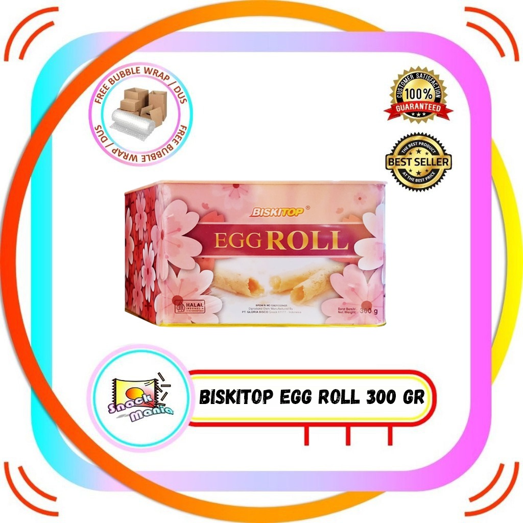 

Biskitop Egg Roll 300 gr ~ Biscuit Snack Kaleng