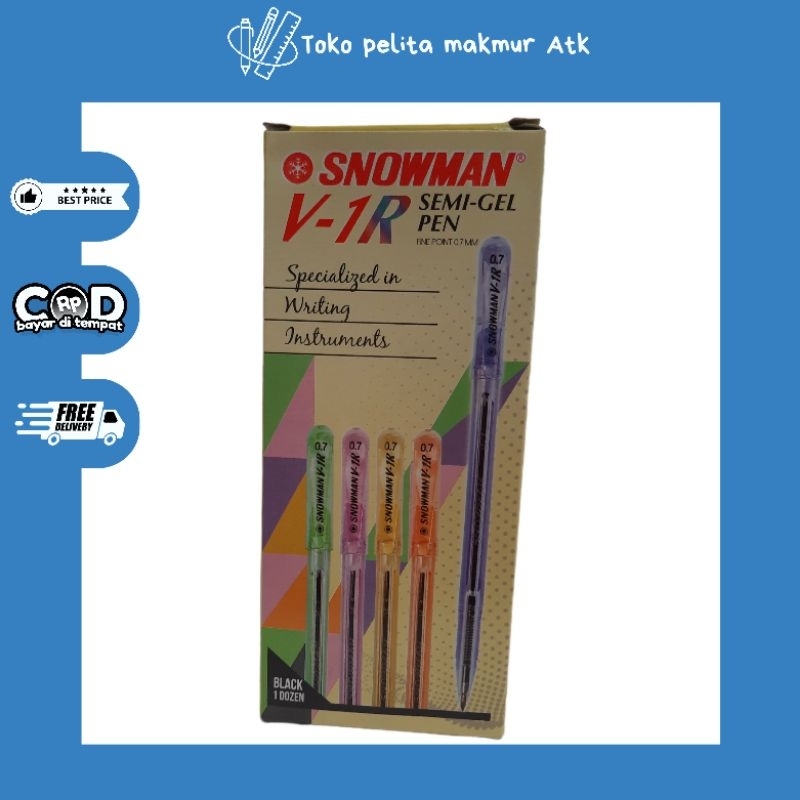 

BOLPOIN SNOWMAN V-1R SEMI-GEL 0.7MM
