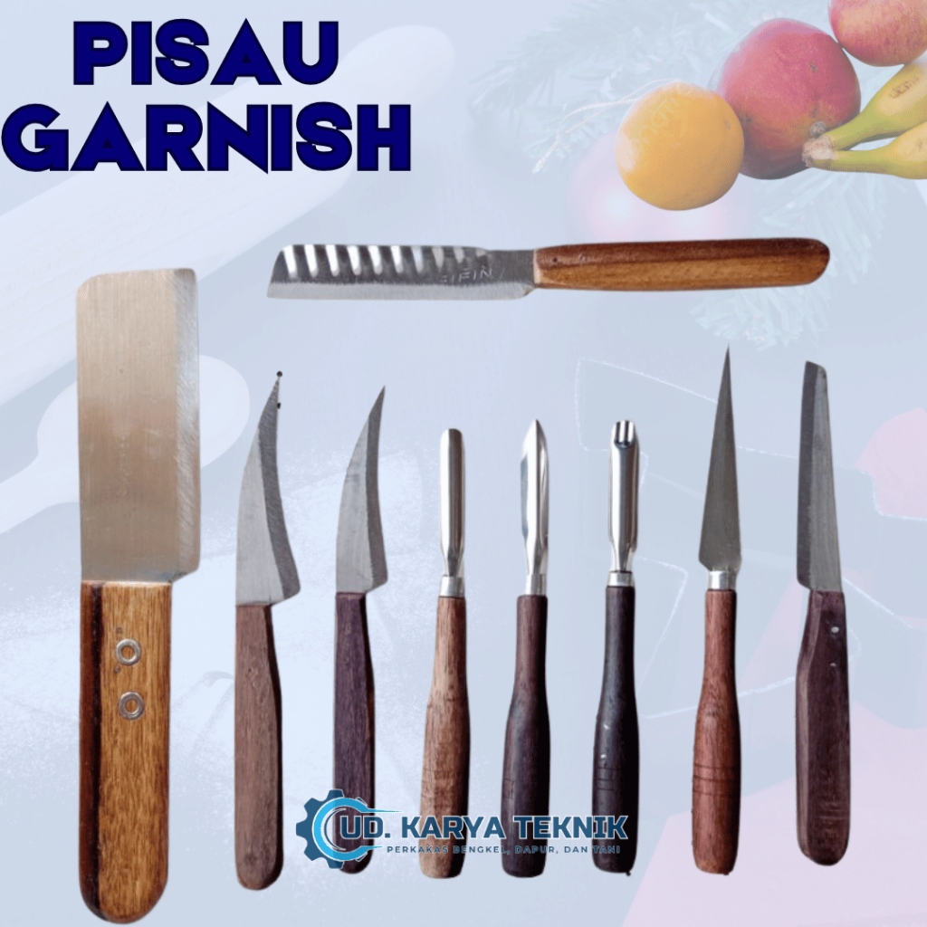 pisau garnish / pisau ukir buah dan sayur / pisau tumpeng set