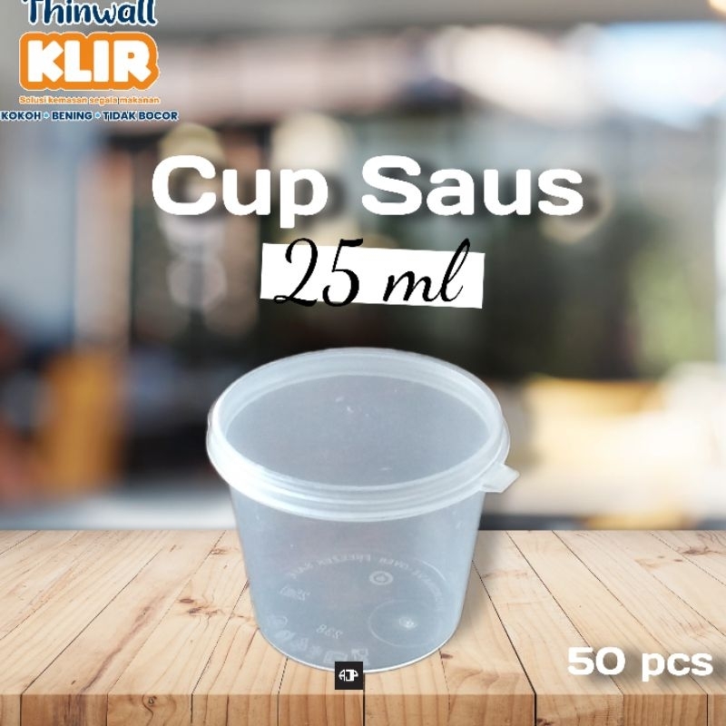 Thinwall KLIR Sauce Cup / Cup Saus 25 ml | 1 pack