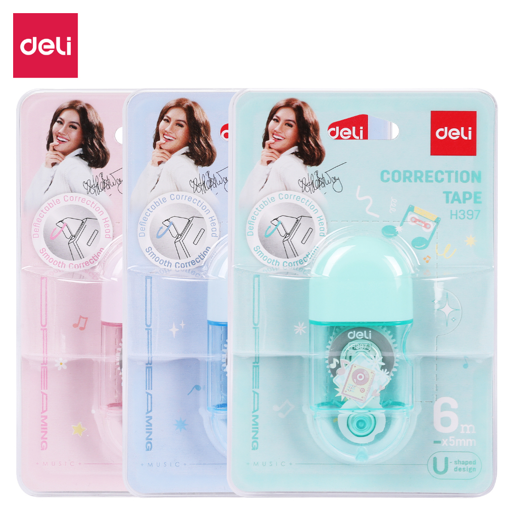 

Deli x Agnes Mo | Tip Ex Kertas (Correction Tape) | H397